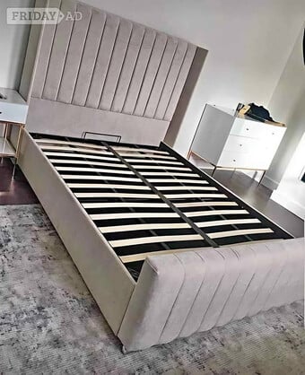 Double & King Size Beds ~~~ Royal Wing Ottoman Storage Bed 