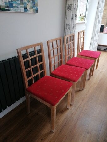 4 x Heal's Dining room chairs 