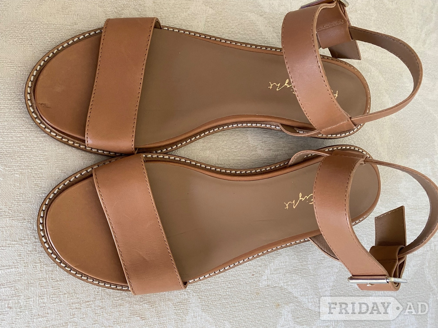 Women’s brand new Phase Eight tan leather sandals size 8. in Worthing