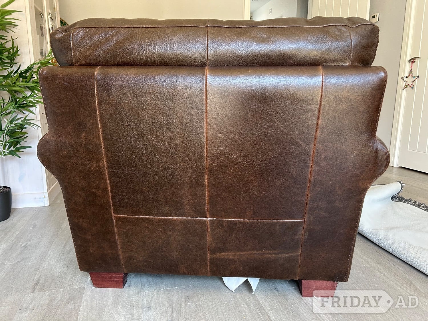 Weston-Super-Mare Quality Real Leather Armchair