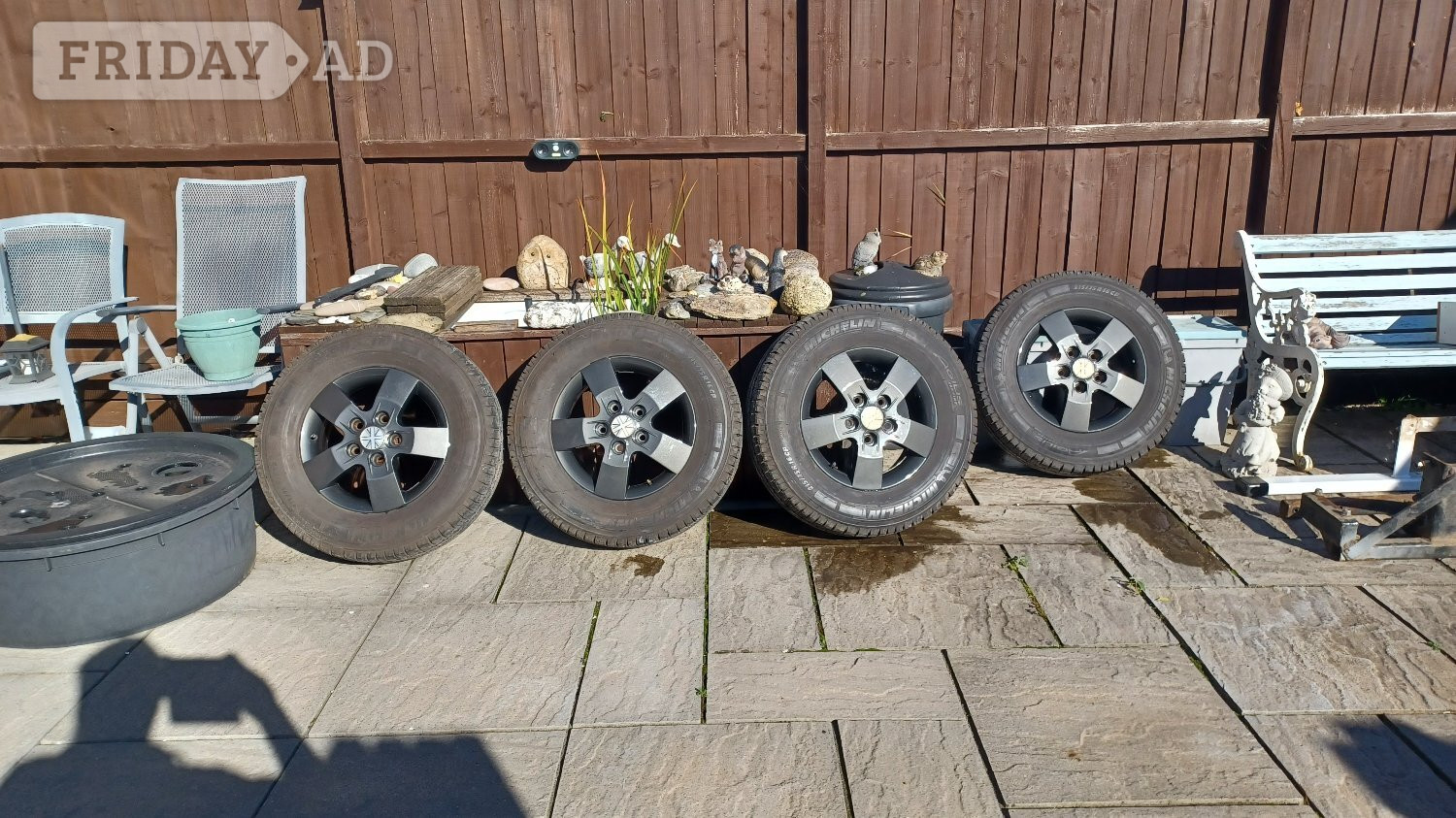 MOTORHOME ALLOY WHEELS X4 16" WITH 130 PCD MICHELIN TYRES in Bristol