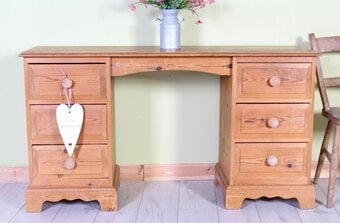 UK Delivery - Quality Rustic Old Pine Farmhouse Dressing Table