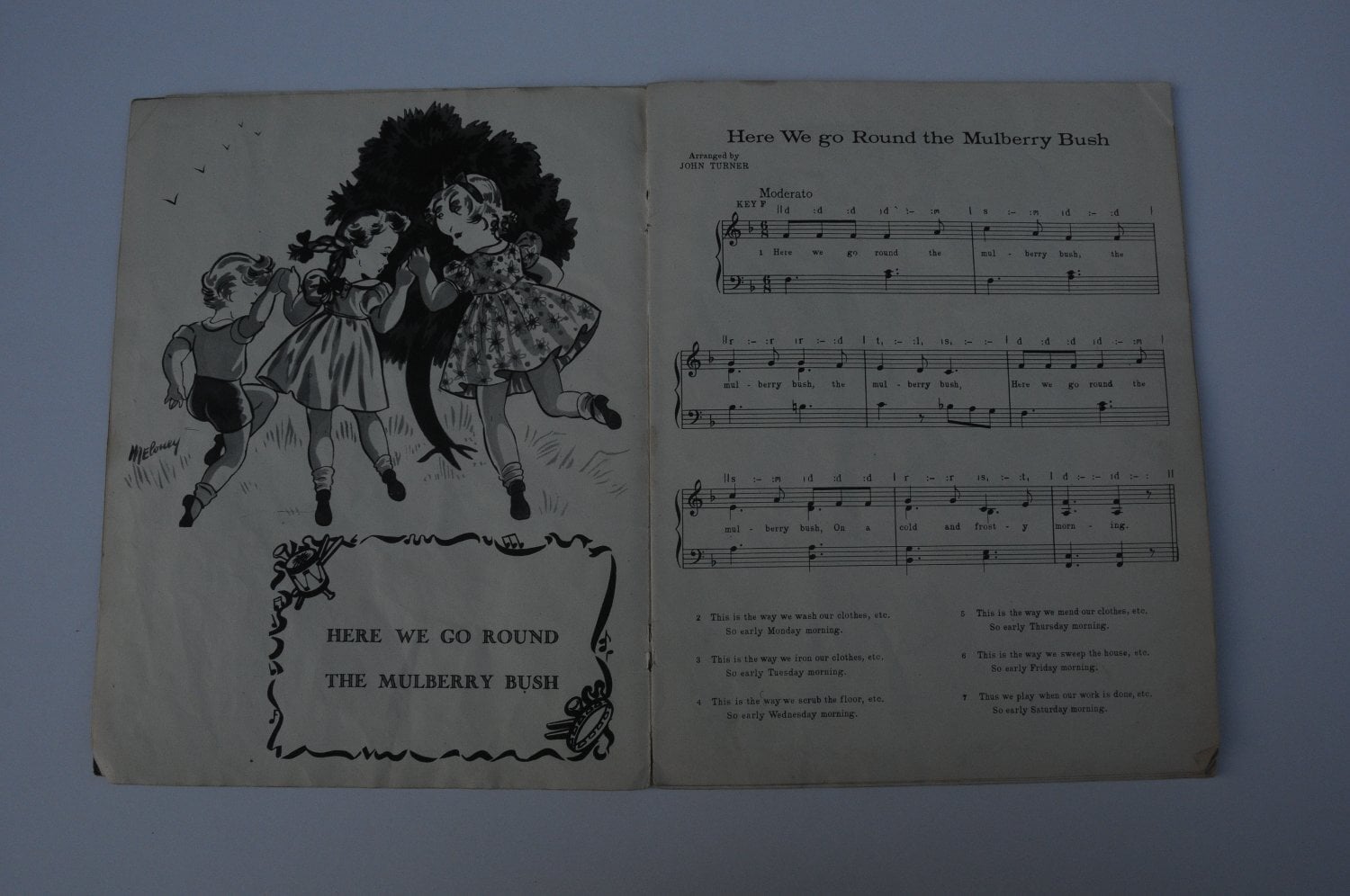 Hartley Wintney Children's Party Songs Book First Edition Vintage 1947