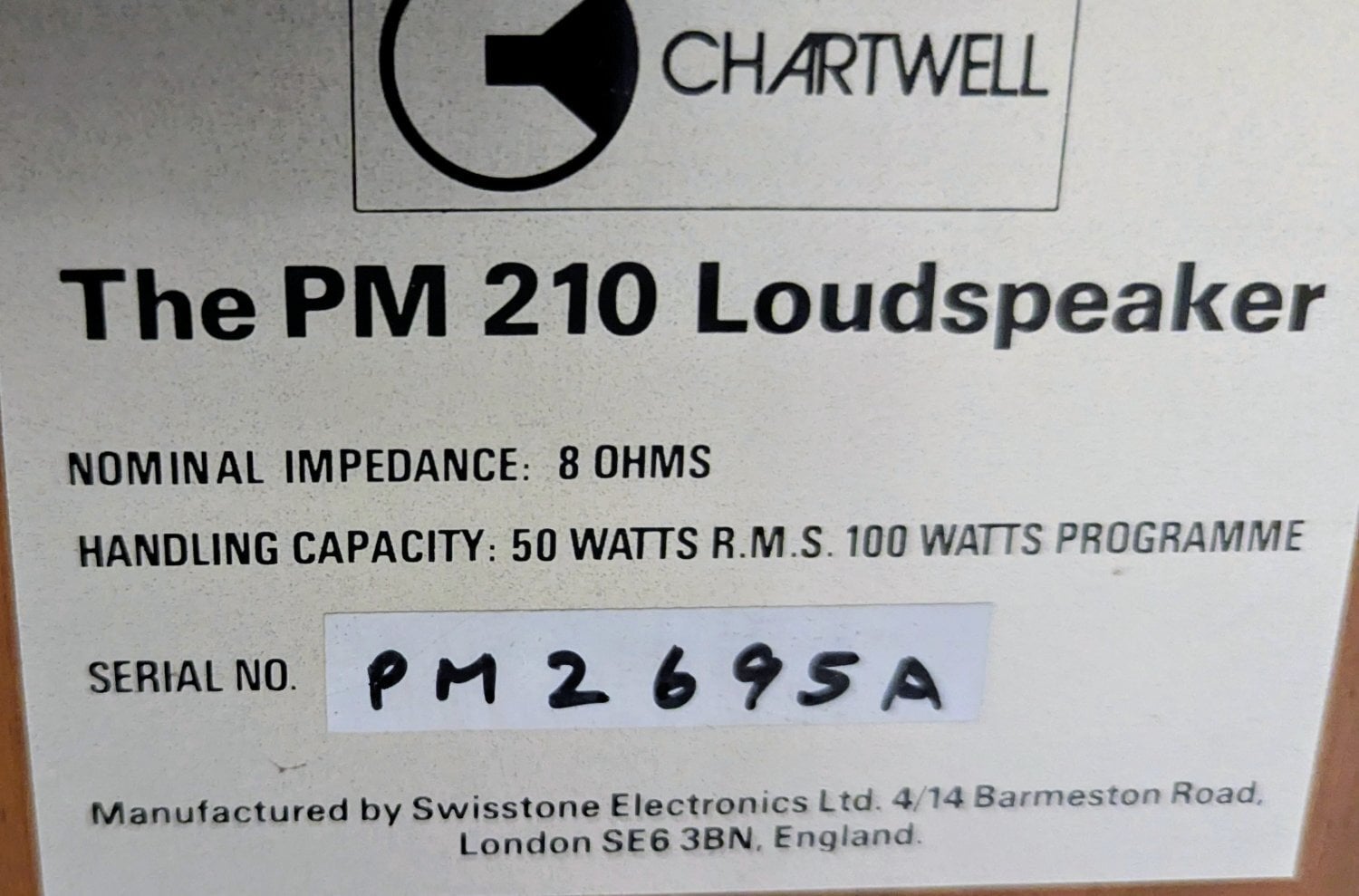 Vintage top quality loudspeakers in Worthing
