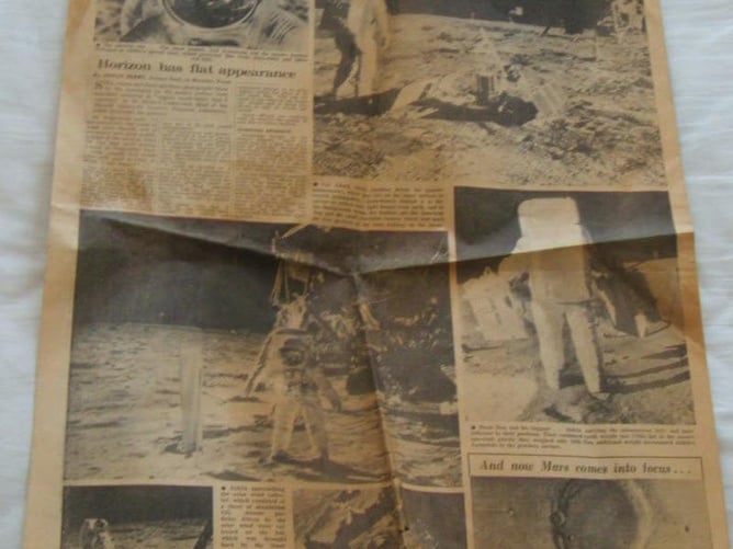 Moon Landing 1969 Original Daily Telegraph