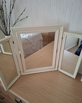 Bedroom Dressing Table Mirror & Stool 