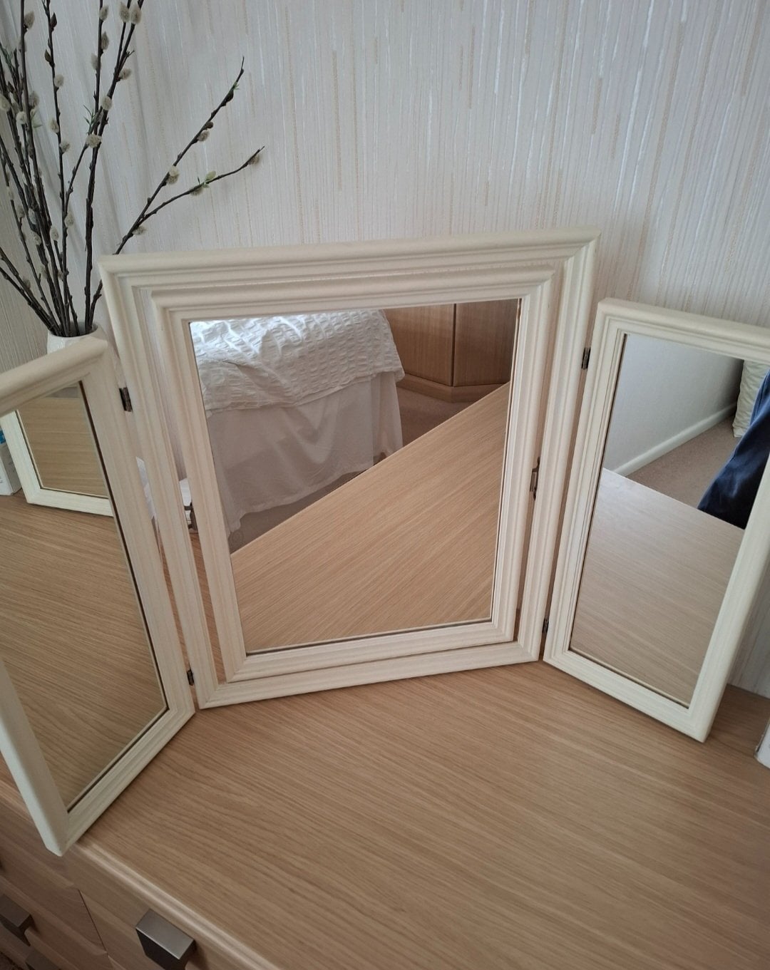 Bedroom Dressing Table Mirror & Stool  in Lancing