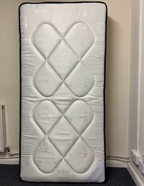 Single pine master mattress with divan base and Head board - Furniture in Rotherham