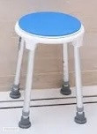 Swivel shower stool