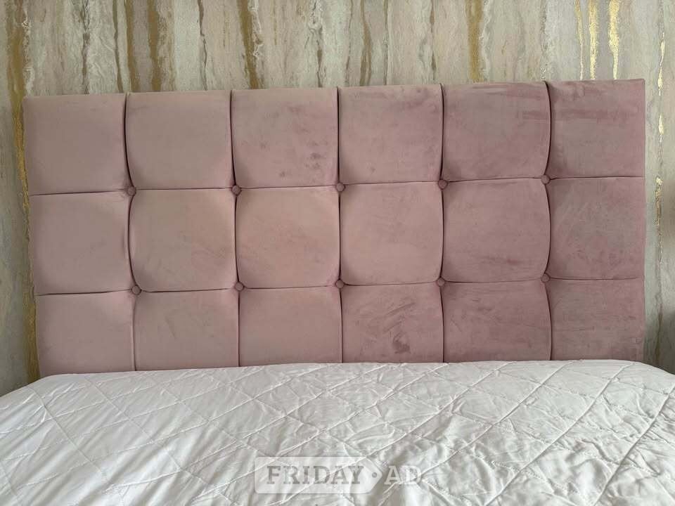 Blush Pink King/5ft Divan Bed with Opt Mattress/ Go ASAP !