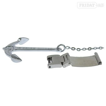 Rolex Sea Dweller anchor, and large extension bracelet link.
