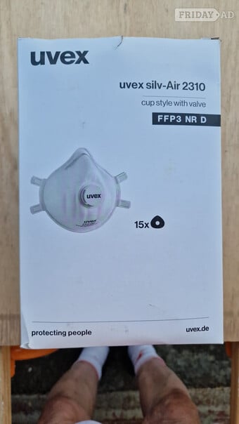 15 x FFP3 NR D cup style masks with valve. 
