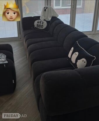Black Sofa Club Modular Sofa 