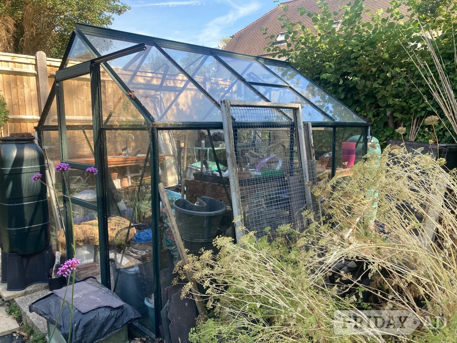 8ft x 6ft aluminium greenhouse-good condition in Heathfield