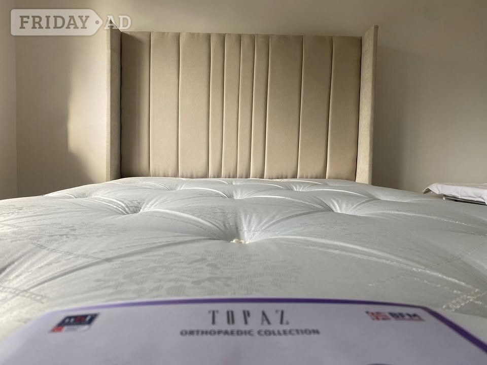 Double bed with optional mattress 