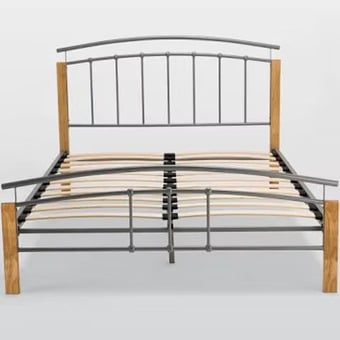 DOUBLE - TETRAS WOOD/ METAL BEDFRAME