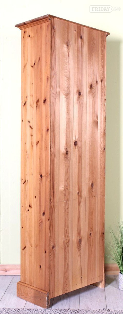 UK Delivery - Tall Pine Bookcase 5 Strong Shelves Waxed - Furniture in Hailsham