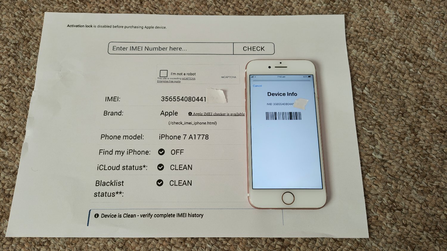 St. Neots unlocked apple iphone 7 32gb mobile phone with free postage