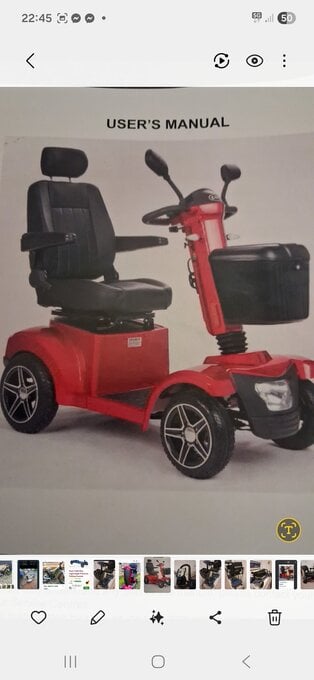 Brand new mobility scooter red  8 mph rrp is £1750