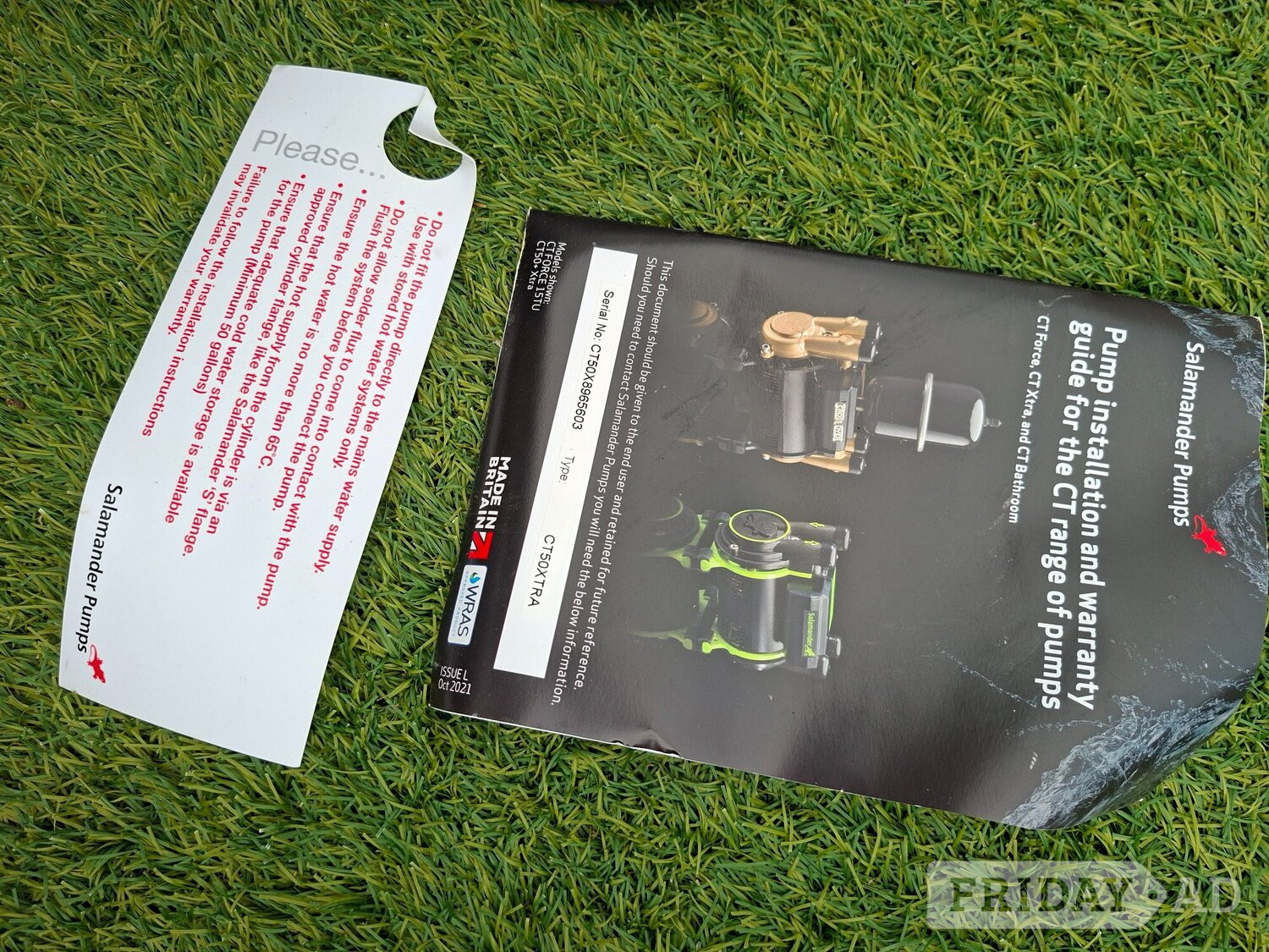 Eastbourne shower pump used