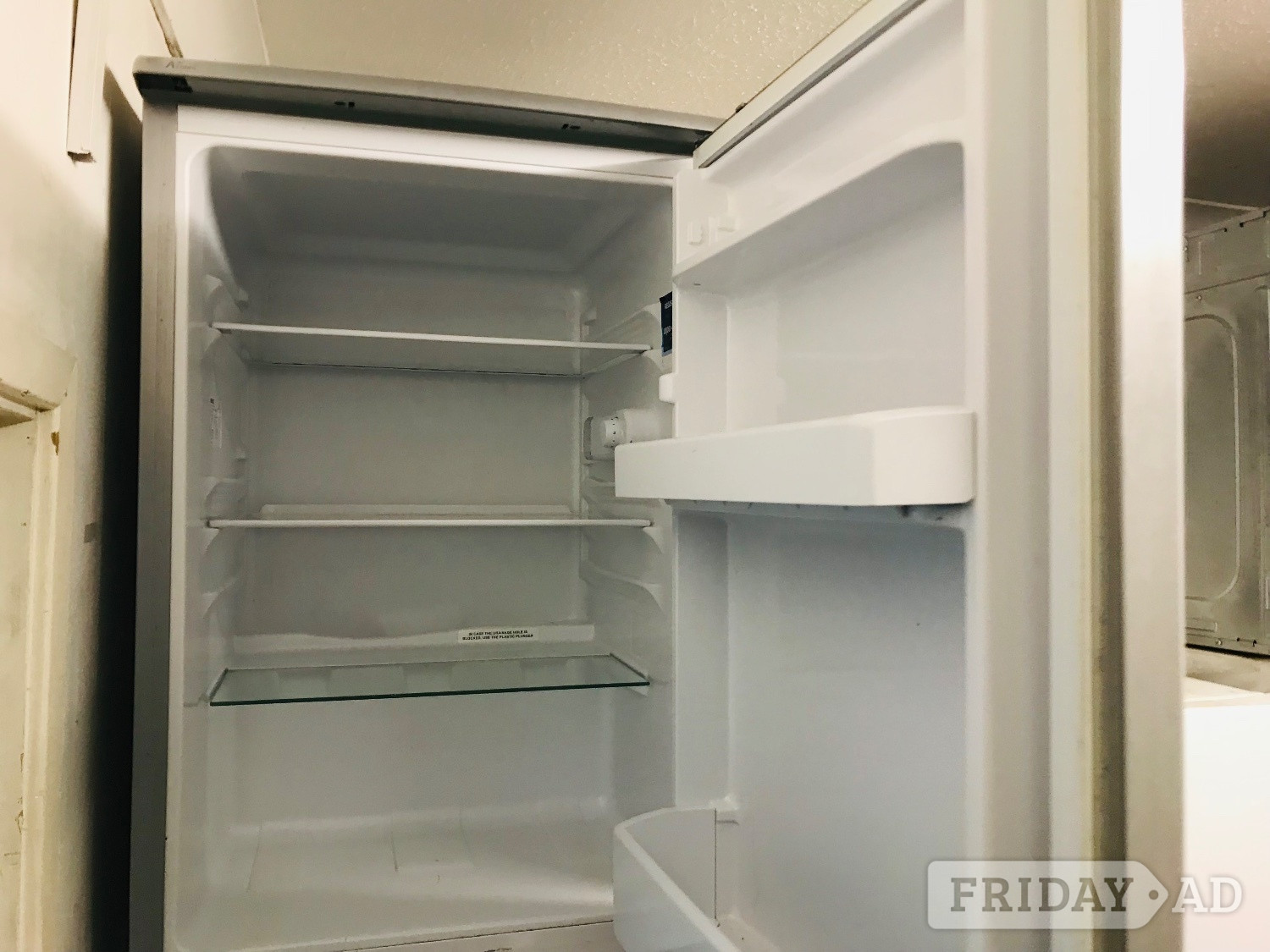 Beko silver colour under counter fridge 
