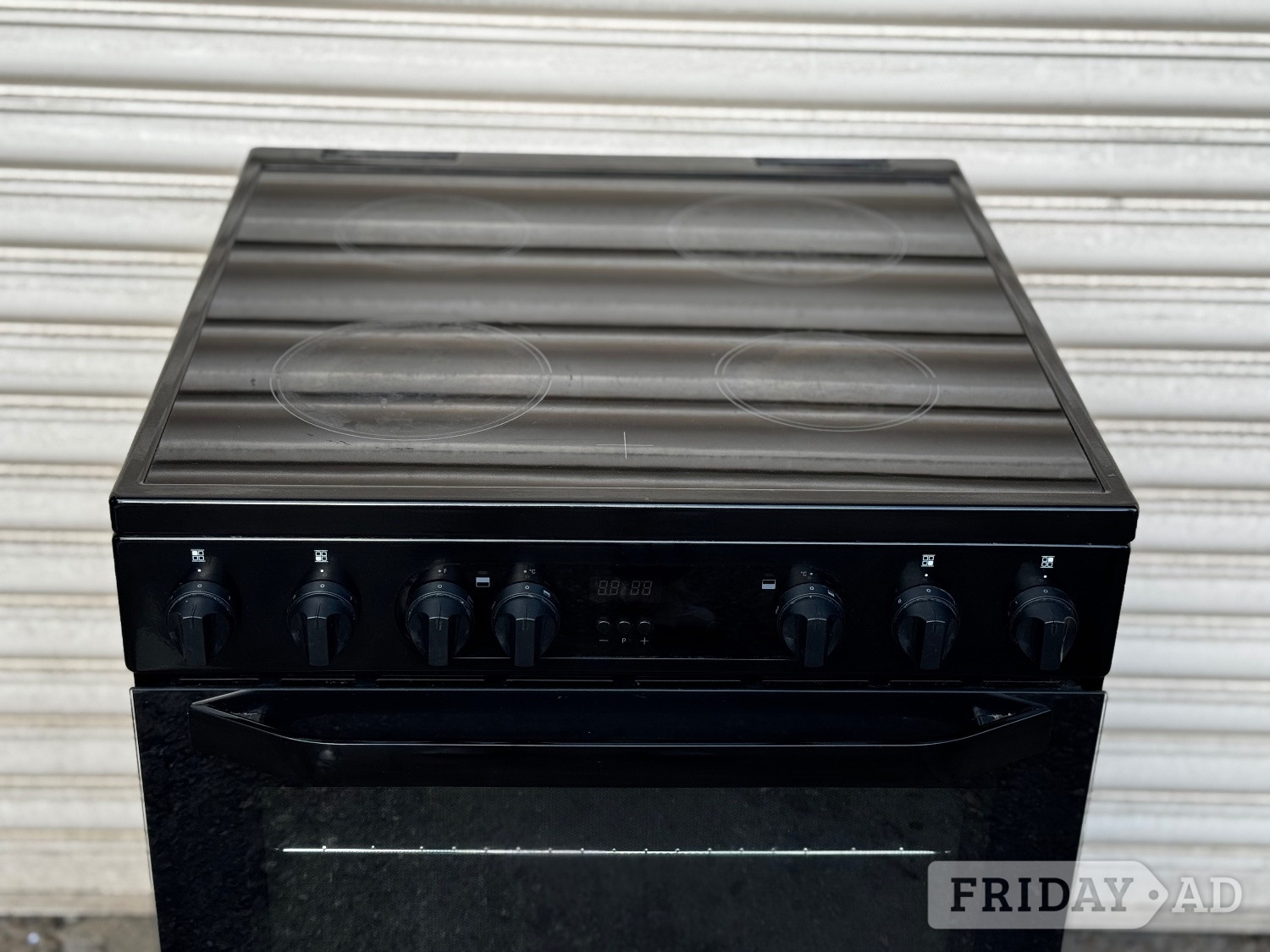 Romford Hotpoint electric cooker 60cm ceramic black double oven 3 months 