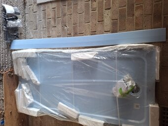 MIRA FLIGHT LOW LEVEL SHOWER TRAY 1600 X 760 and RISER KIT 