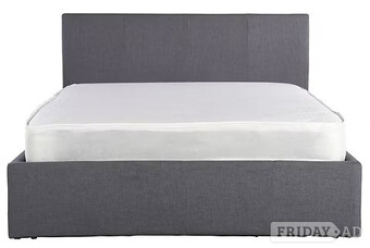 ASCOT KING FABRIC OTTOMAN BEDSTEAD 
