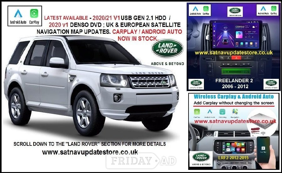 UK & EUROPEAN VEHICLE SATELLITE NAVIGATION MAP UPDATES - Parts & Accessories
