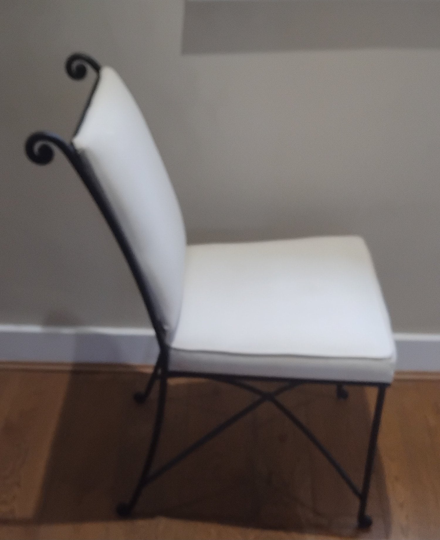 Marks & Spencer Black Metal Frame Chair, VGC