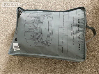 John Lewis table and 4/6 chairs cover. Only used once. 