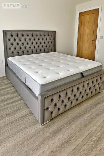 Double bed with optional mattress ¬ colours available ¬ Free drop