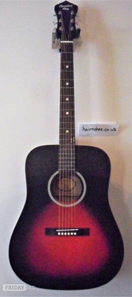 Dirty 1930's  RECORDING KING  Model RDH-05.  Trad matte sunburst finish. Quality New Strings