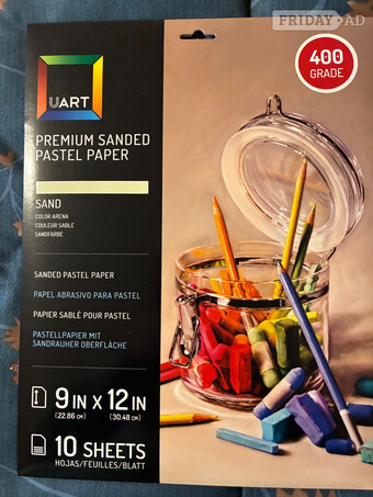 UART : SANDED PASTEL PAPER : 10 SHEET PACK : 9X12IN (23X30CM) 