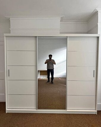 IKEA 250cm Wardrobe With 3 Sliding Door For Sale 