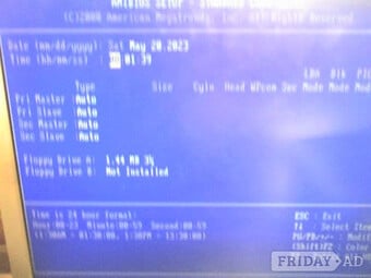 PC Chips M810D Motherboard with CPU, HS Fan & 256Mb SDRAM - USED