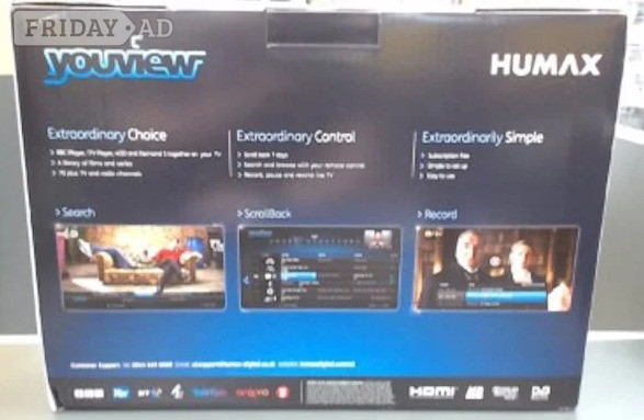 HUMAX YOUVIEW DTR-T1000 500GB in Loughborough