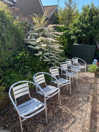 Aluminium garden chairs 