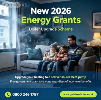 Free Boiler upgrade grants. 