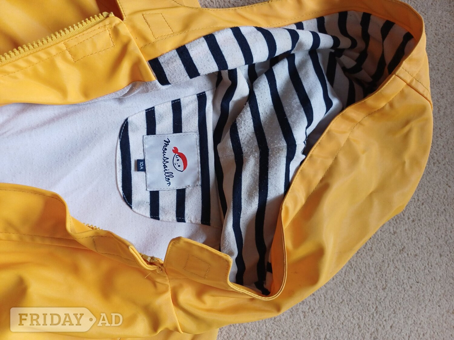 Yellow Rain jacket 10yrs 