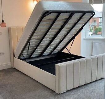 Double Gas lift Storage Bed with opt Mattress / Cash on Arrival