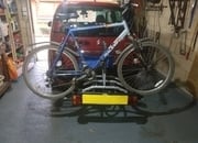 Bike Cycle Carrier Tow Bar Mounted Platform Also number plate Service£8 FOR HIRE