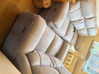 Brand new three and two seater power recliners