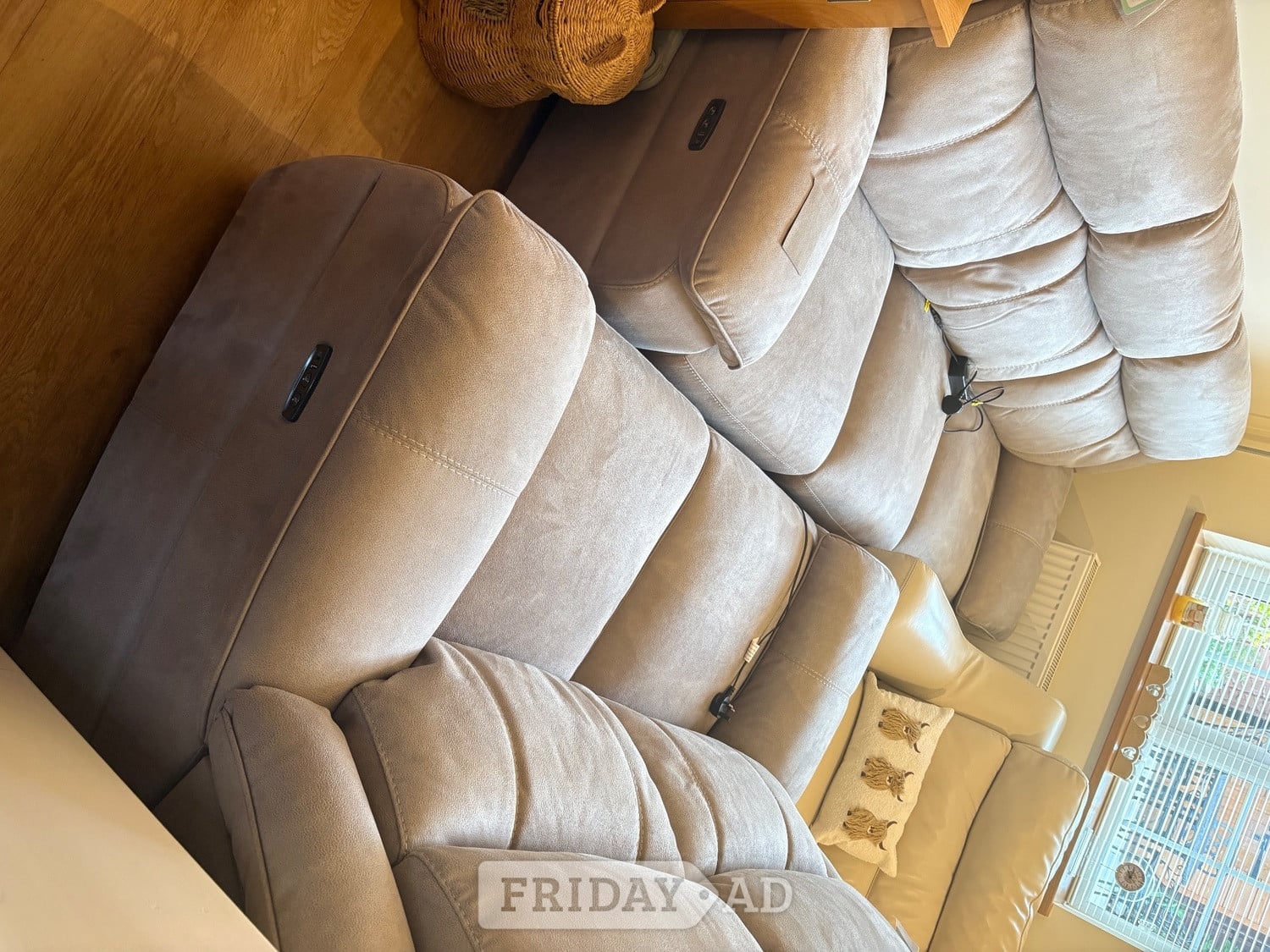 Brand new three and two seater power recliners in Horsham