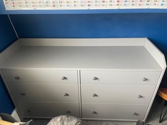 IKEA Hauga chest of 6 drawers size length 138cm width 46cm