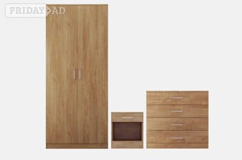 DAKOTA TRIO SET - OAK EFFECT