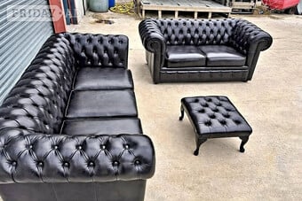 Louis 3 Seater Chesterfield Sofa & 2 Seater Chesterfield sofa 