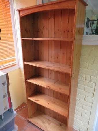 Pine bookcase tall