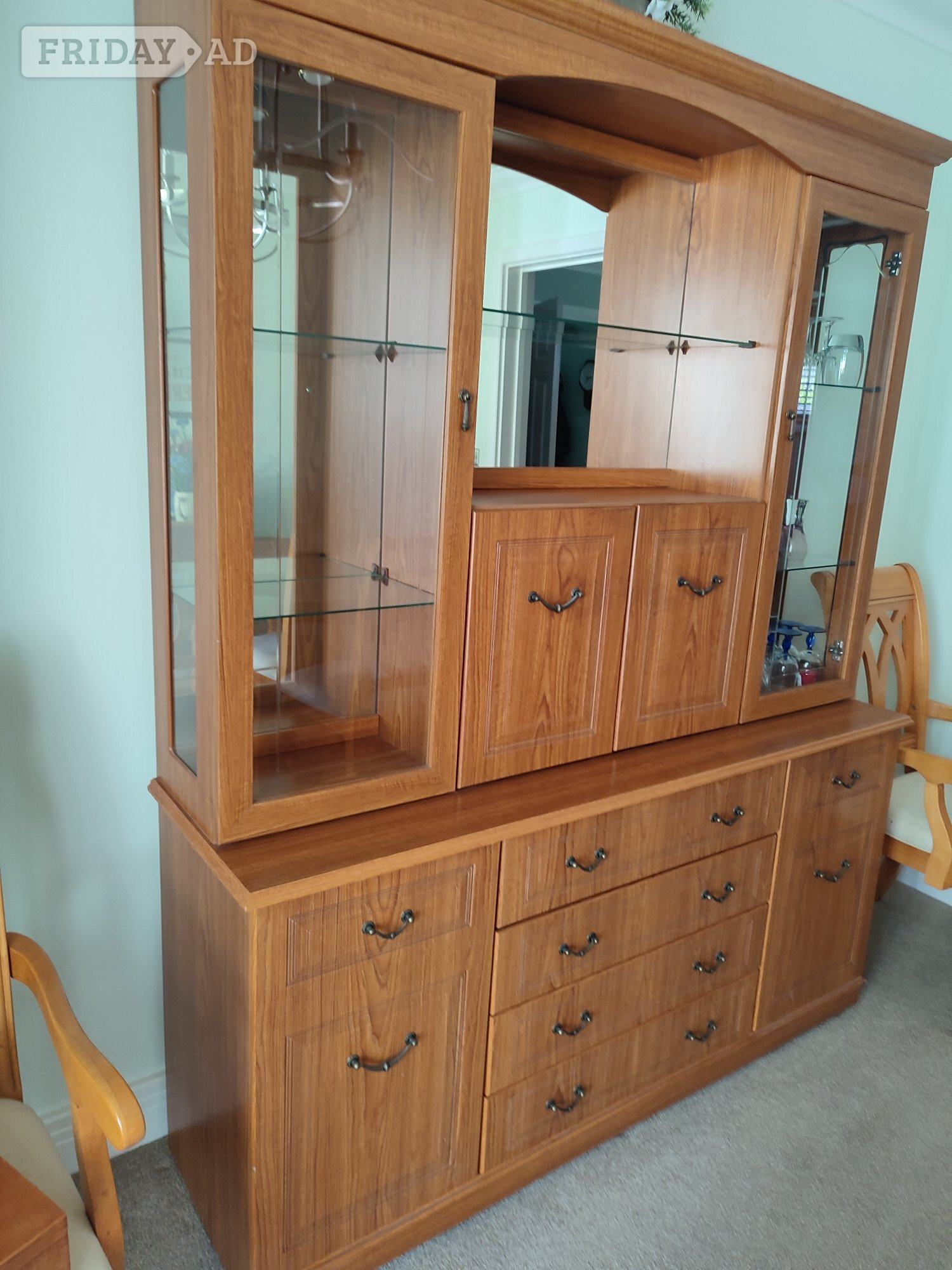 Glass display cabinet  in Littlehampton