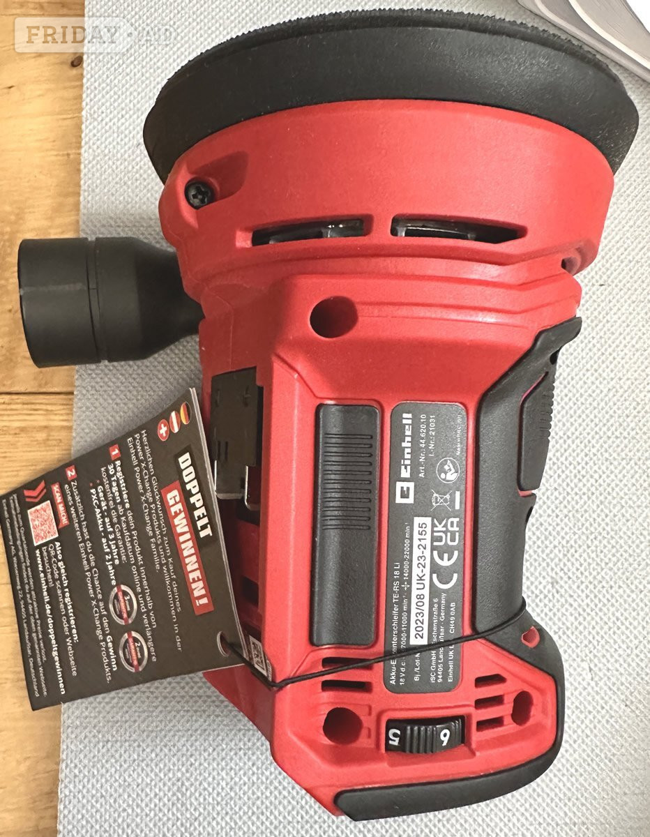 Einhell PXC 18V 125mm Cordless Random Orbital Sander Body Only - DIY